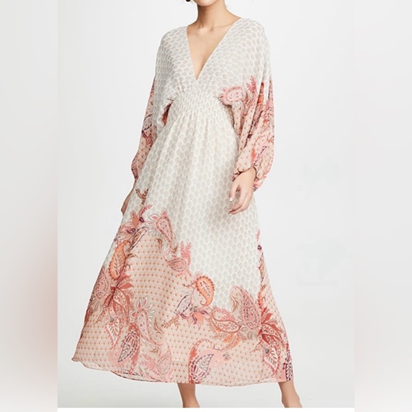 MISA Los Angeles Boho Paisley Print Maxi Dress XS - Picture 1 of 9